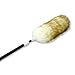 Feather Duster with Extension Pole, Yachee Pure Lambswool Multipurpose Long-Reach Retractable Dusting Brush, Extend 32-45 inches Telescopic Feather Duster with Handle for High Ceilings