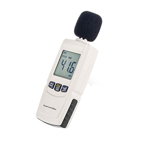 V·RESOURCING Decibel Meter,Hand-held Sound Level Meter 30~130 dB Decibel Noise Measurement Tester for Indoor/Outdoor Uses with LCD Backlight