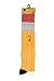 Foot Traffic Women's Pencil Knee High Socks, Yellow/Black (Shoe Size 4-10)