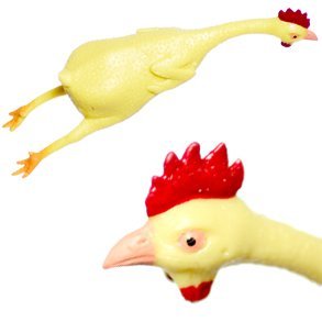 8" Rubber Chicken