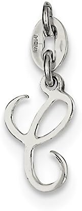 Sterling Silver Initial C Pendant