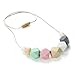 Teething Necklace For Mom To Wear Made From 100% Food Grade Silicone Non-Poisonous, Design In Elegant Colors With Exquisite Perfect For Giving As a Present