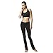 TLC Sport UK Women's Lightweight Sculpting Compression Waisted Yoga Trousers Pants Black