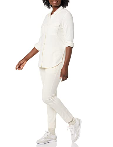 AMAZON ESSENTIALS WOMEN’S UTILITY SHIRT (AVAILABLE IN PLUS SIZE) (PREVIOUSLY AMAZON AWARE), OFF-WHITE, 4X