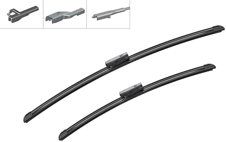 Aerotwin Aerotwin eAM 462 S Tergicristalli Anteriori, Set di 2 Tergicristalli di Ricambio, con Adattatore Preassemblato, 600 mm / 475 mm - Confezione Salvaspazio