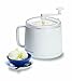 Donvier Manual Ice Cream Maker, 1-Quart, White