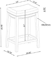 Amazon Com Linon Claridge Counter Stool Black 26 X 18 X 12 75 Furniture Decor