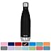 MIRA Stainless Steel Vacuum Insulated Water Bottle | Leak-Proof Double Walled Cola Shape Bottle | Keeps Drinks Cold for 24 Hours & Hot for 12 Hours (Black, 17 oz (500 ml, 0.53 qt))