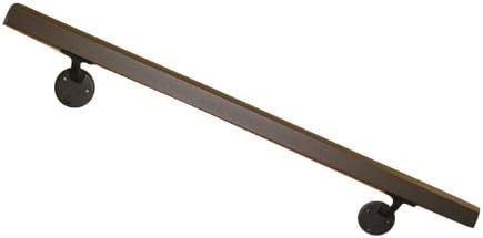 Tuscany 4' Handrail Section - Black Fine Texture