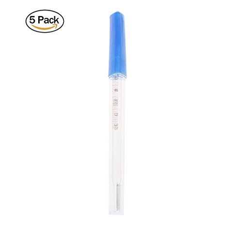 EA-STONE 5Pcs Triangular Glass Thermometer,Mercury Free Oral Thermometer Household item - Thumbnail 6