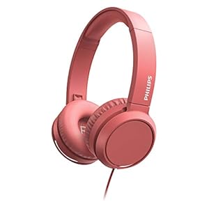 Philips H4105Rd/00 On-Ear-Koptelefoon Met Microfoon (Afstandsbediening In Snoer, Opvouwbaar Design, Schuine Aansluiting…