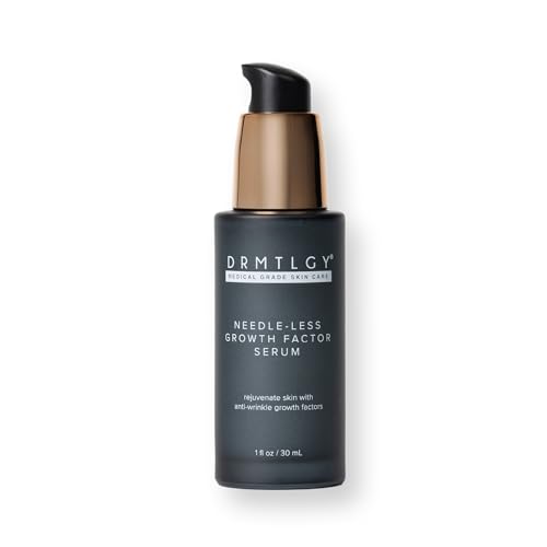 DRMTLGY Needle-less Growth Factor Serum for Face – Multi-Peptide & Hyaluronic Acid Facial Serum, Firming & Lifting, Skin Barrier Support & Wrinkle Care