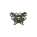 RZDEAL 2Pcs Box Buckle Beautiful Butterfly Shaped Hardware Zinc Alloy Furniture Accessory Decorative Wood Case Jewelry Box(DIY,Antique Brass)
