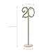 20pcs 1-20 Wooden Table Numbers with Holder Base for Wedding or Home Decoration (Wood Color)