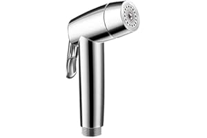 AVABAY Dual Mode Toilet Bidet Sprayer Head – Chrome Finish Handheld Bidet for Toilet & Bathroom Cleaning – Cloth Diaper Sprayer, Muslim Shower, Jet Spray – G1/2 Coupling