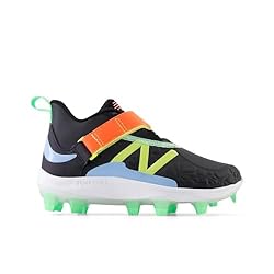 New Balance Lindor V2 Baseball Shoe, Black/Neon