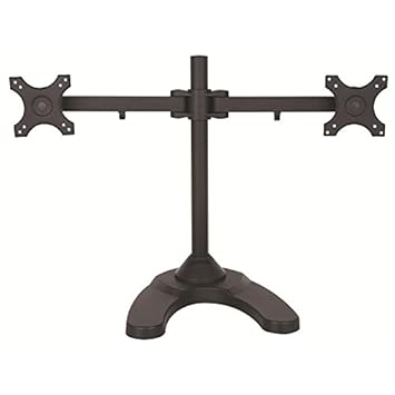 TradeMount Monitor Tischhalterung mit Standfuß für Zwei Monitore ausziehbar 90° neigbar 360° drehbar für Samsung 27' S27E510C