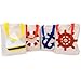 Fun Express Small Nautical Tote Bags - Set of 12 canvas bags - VBS Vacation Bible School Supplies/Decor - sailor party and nautical theme party favors