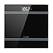 RIVIO Digital Body Weight Bathroom Scale with Step-On Technology and Large LCD Backlight Display,6mm Tempered Glass, High Precision Measurements,440 Pounds,Black