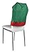 Juvale Christmas Chair Covers - 6-Pack Dining Seat Back Slipcover, Santa Elf Hat Design with Gold Bell, Holiday Themed Accessories Festive Decor for Home and Kitchen, Red and Green, 19 x 22 Inches