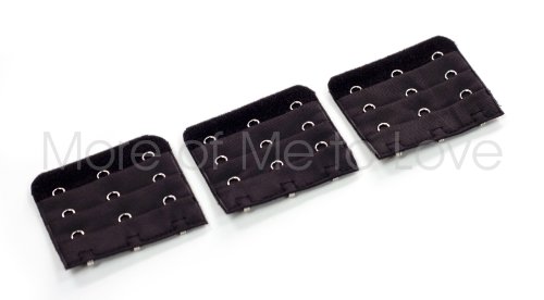 Three-hook Bra Extender 9-pack (3 x black, 3 x white, 3 x beige)