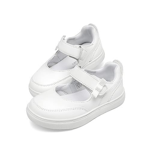 DREAM PAIRS Kids Girls Mary Jane Sneakers Strap Toddler Little Girls School Shoes Soft Walking Party Flat Shoes