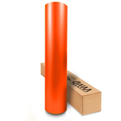 VViViD Matte Orange Vinyl Wrap Roll with Air Release Technology (1ft x 5ft)