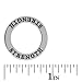 20 Pc STRENGTH Circle Washer Charm Connector Ring, Breast Cancer Awareness Jewelry