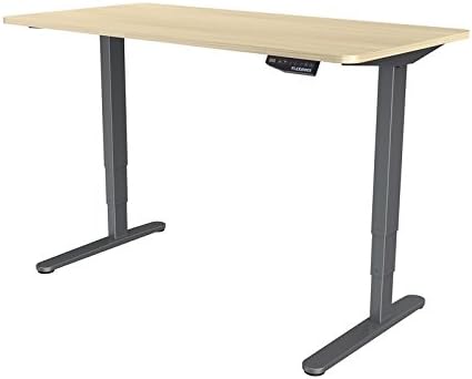 Office Fitness Height Adjustable Desk 2 Stage Sit Stand Desk Legs Automatic Memory Smart Keyboard Heavy Duty Steel Frame Inbuilt Cable Tray Amazon Co Uk Kitchen Home