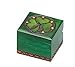 Small Irish Shamrock Box Hand Carved Wood