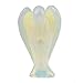 2Pieces Opalite Beautiful Carved Crystal Angel Stone Statue Figurines Reiki Healing 1.6