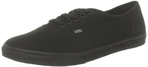 Vans Unisex's Authentic LO PRO Skate Shoes 9.5 (Black/Black)