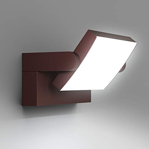 Klighten 24W Außenwandleuchte Aussenleuchte, Wasserdicht IP65 Wandleuchte Innen Außen Wandlampe mit Schwenkbar LED Panel Außenlampe für Eingang Flur,