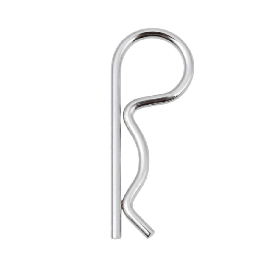 Split Pin R Shaped Retaining Clip Durable Spring Hitch Cotter, Secure Shaft Retaining Beta Pin for Trailer Farm Trucks Cars Tractor Mower Campers Lawn Garden (Carbon Steel, M4 x 85mm - Pack 10)