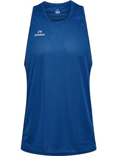 Newline Men's Athletic Running Singlet T-Shirt Homme, Vrai Bleu, 2XL
