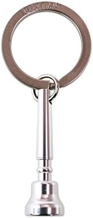 Curtis Bags Trumpet Mouthpiece Key Chain 3.14 x 1.29 Silver