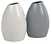 Amazon Brand – Rivet Modern Stoneware Vases, 2-Piece Set, 5.2