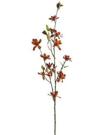 Amazon Com Afloral Burnt Orange Fake Fall Flowers Mini