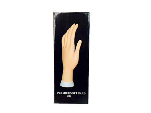 Beauticom Practice Flexible Manicure Mannequin Hand Nail Display with Soft Fingers (Base Stand Model)