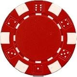 Da Vinci 50 Clay Composite Dice Striped 11.5-Gram Poker Chips
