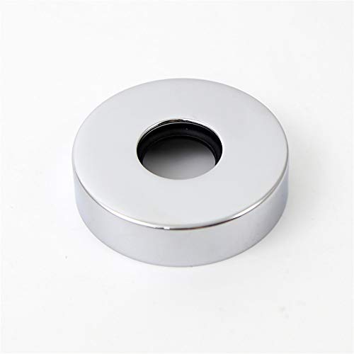 Weirun Bathroom 1/2 NPT All Brass 4-Inch Straight Shower Arm with Flange Ceiling Mount,Chrome