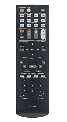 RC-738M Replaced Remote fit for Onkyo AV Receiver