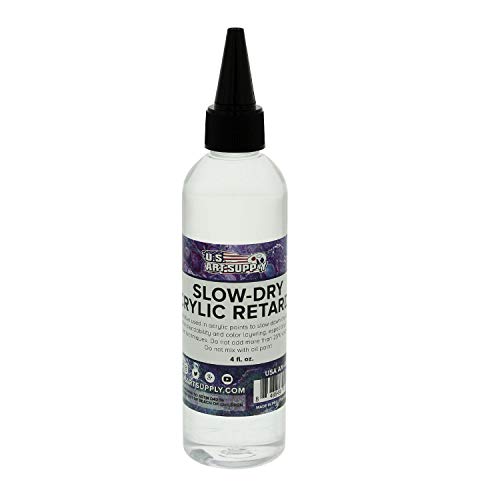 U.S. Art Supply Acrylic Retarder Liquid - 4-Ounce