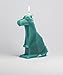 PyroPet Dreki Dragon Skeleton Candle (Green)