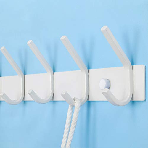 WEBI Coat Rack Wall Mounted,Coat Hooks Wall Mounted White,Coat Hanger