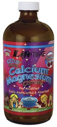 Kid's Liquid Calcium Magnesium Zinc Natural Cherry Flavor LifeTime 16 oz Liquid