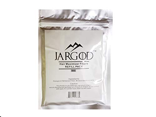 50 Gram JARGOD Hair Building Fibers - Refill Your Existing Fiber Bottle - Hair Filler Fibers - Hair Loss Concealer For Thinning Hair (Dark Brown)