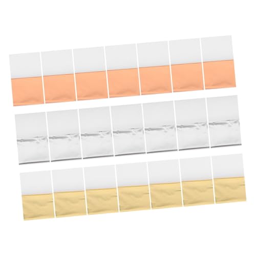Gadpiparty 3sets Foil Sheets for Crafting Imitation Foil for Arts and Decorations for Gilding Nails and Home Decor