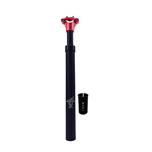 Black Red Suspension Seat Post 27.2/28.6/30.0/30.4/30.9/31.6/33.9 x 350mm Seatpost (30.0x350mm)