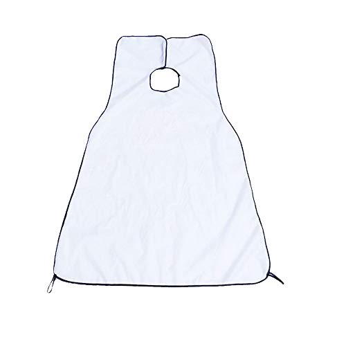 Beard Apron Bib - Beard Clippings Catcher for Shaving and Grooming -Smooth Surface Non Stick Hair - Shaving - Keep Sink Clean - Beard Cape Apron with Strong Suction Cups